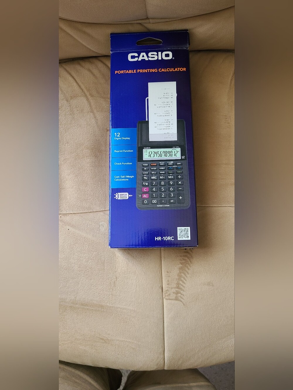 Casio HR-10RC Printing Calculator in Blue Box